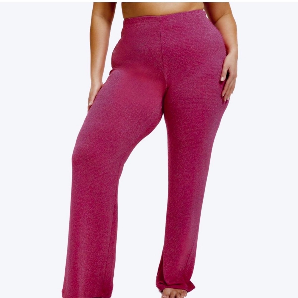 Good American Cover Up Shimmer Pants Hawaiian Pink